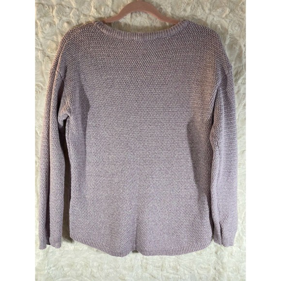 WORKSHOP REPUBLIC CLOTHING SZ S Cotton/Acrylic lavender pull over sweater - Picture 3 of 5